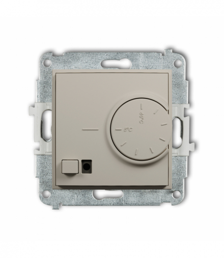 MINI Regulator temperatury, elektroniczny z czujnikiem powietrznym, taupe Karlik 60MRT-2