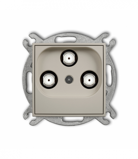 MINI Gniazdo multimedialne 3F DATA (Vectra), taupe Karlik 60MGMV