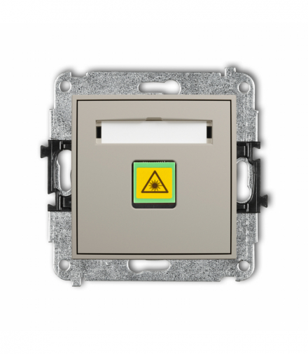 MINI Gniazdo światłowodowe, optyczne pojedyncze, taupe Karlik 60MGOP-1