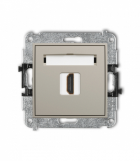 MINI Gniazdo HDMI 2.0, 4K, taupe Karlik 60MHDMI-3