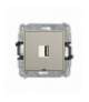MINI Ładowarka USB A, 10W max., 5V, 2A, bez pola opisowego, taupe Karlik 60MCUSBBO-3