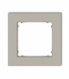 MINI Ramka uniwersalna pojedyncza kwadratowa z tworzywa, taupe Karlik 60MR-1