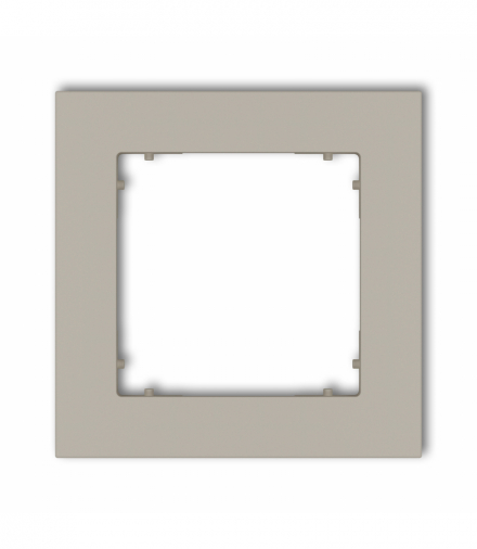 MINI Ramka uniwersalna pojedyncza kwadratowa z tworzywa, taupe Karlik 60MR-1