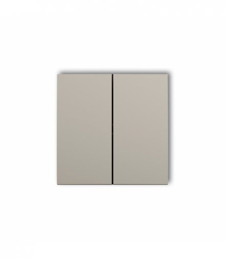 ICON, MINI Klawisze podwójne do łączników ICON, MINI (komplet dwóch sztuk), taupe Karlik 60DKL-2