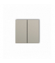 ICON, MINI Klawisze podwójne do łączników ICON, MINI (komplet dwóch sztuk), taupe Karlik 60DKL-2