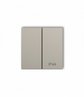 ICON, MINI Klawisze podwójne do łączników IP 44 ICON, MINI (komplet dwóch sztuk), taupe Karlik 60MKLH-2