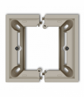 MINI Puszka natynkowa pojedyncza, składana MINI, taupe Karlik 60DPU-1