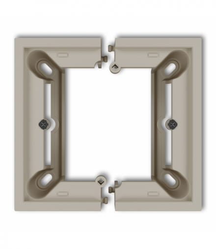 MINI Puszka natynkowa pojedyncza, składana MINI, taupe Karlik 60DPU-1