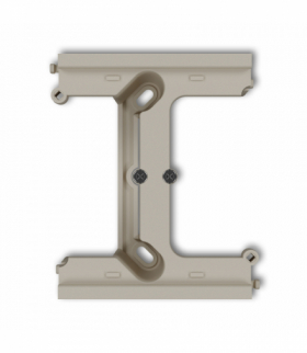 MINI Moduł rozszerzający puszkę natynkową pojedynczą, składaną do ramek wielokrotnych MINI, taupe Karlik 60DPU-2