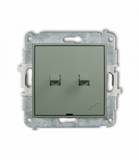 MINI Łącznik schodowy podwójny w stylu amerykańskim, szałwiowy Karlik 61MWPUS-33