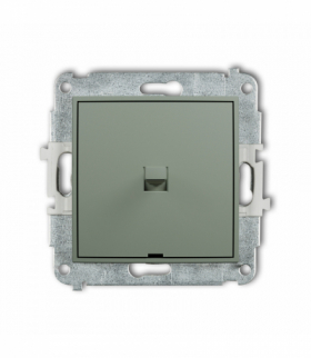 MINI Łącznik zwierny jednobiegunowy w stylu amerykańskim (jeden klawisz bez piktogramu), szałwiowy Karlik 61MWPUS-4.1