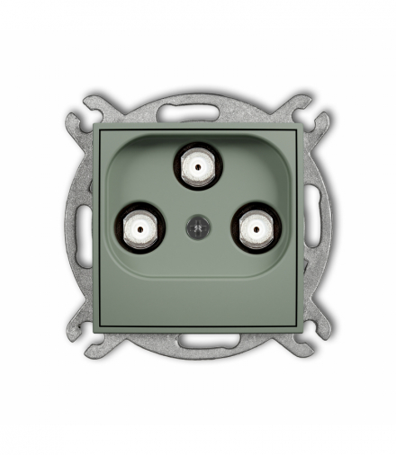 MINI Gniazdo multimedialne 3F DATA (UPC), szałwiowy Karlik 61MGMU