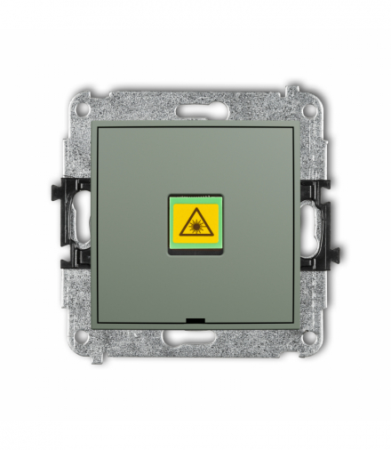 MINI Gniazdo światłowodowe, optyczne pojedyncze, bez pola opisowego, szałwiowy Karlik 61MGOPBO-1