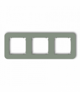 MINI Ramka uniwersalna potrójna zaokrąglona z tworzywa, szałwiowy Karlik 61MRTZ-3