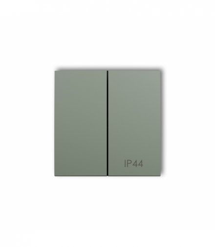 ICON, MINI Klawisze podwójne do łączników IP 44 ICON, MINI (komplet dwóch sztuk), szałwiowy Karlik 61MKLH-2