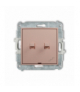 MINI Łącznik pojedynczy ze schodowym w stylu amerykańskim (osobne zasilanie), Łososiowy Karlik 62MWPUS-10.2