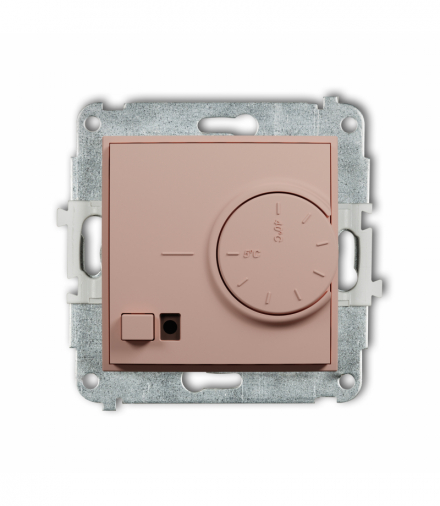 MINI Regulator temperatury, elektroniczny z czujnikiem podpodłogowym, Łososiowy Karlik 62MRT-1