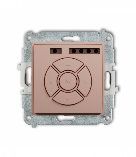 MINI Elektroniczny sterownik rolet (sterowanie lokalne i pilotem, sterowanie strefą), Łososiowy Karlik 62MSR-3