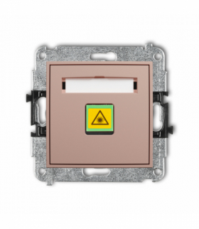MINI Gniazdo światłowodowe, optyczne pojedyncze, Łososiowy Karlik 62MGOP-1