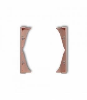 MINI Ramka pośrednia do gniazd podwójnych, Łososiowy Karlik 62MRP-2