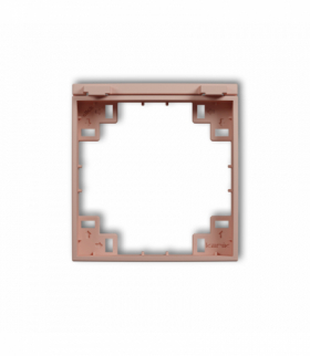 MINI Ramka pośrednia do gniazda bryzgoszczelnego z uziemieniem SCHUKO, Łososiowy Karlik 62MRPB-1s
