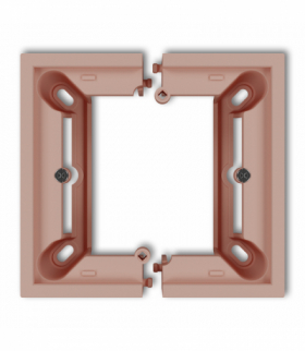 MINI Puszka natynkowa pojedyncza, składana MINI, Łososiowy Karlik 62DPU-1