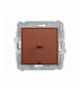 MINI Łącznik krzyżowy w stylu amerykańskim (jeden klawisz bez piktogramu), terakota Karlik 63MWPUS-6.1