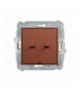 MINI Łącznik pojedynczy ze schodowym w stylu amerykańskim (dwa klawisze bez piktogramów,wspólne zasilanie), terakota Karlik 63MWPUS-10.11