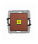 MINI Gniazdo światłowodowe, optyczne pojedyncze, bez pola opisowego, terakota Karlik 63MGOPBO-1