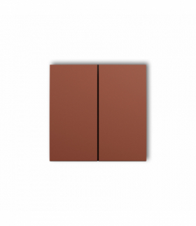 ICON, MINI Klawisze podwójne do łączników ICON, MINI (komplet dwóch sztuk), terakota Karlik 63DKL-2