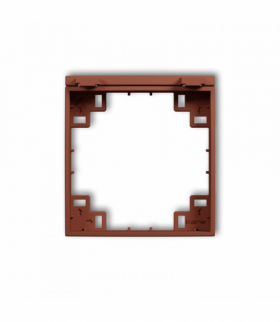 MINI Ramka pośrednia do gniazda bryzgoszczelnego z uziemieniem SCHUKO, terakota Karlik 63MRPB-1s