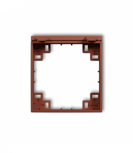 MINI Ramka pośrednia do gniazda bryzgoszczelnego z uziemieniem SCHUKO, terakota Karlik 63MRPB-1s