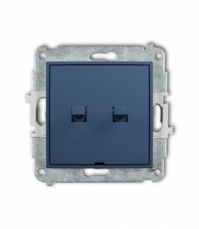 MINI Łącznik zwierny żaluzjowy w stylu amerykańskim (dwa klawisze bez piktogramów), navy blue Karlik 64MWPUS-8