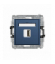 MINI Ładowarka USB A, 5W max., 5V, 1A, navy blue Karlik 64MCUSB-1