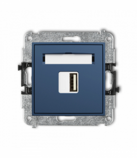 MINI Ładowarka USB A, 10W max., 5V, 2A, navy blue Karlik 64MCUSB-3