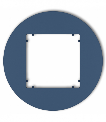 MINI Ramka uniwersalna pojedyncza okrągła z tworzywa, navy blue Karlik 64MRTO-1