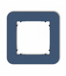 MINI Ramka uniwersalna pojedyncza zaokrąglona z tworzywa, navy blue Karlik 64MRTZ-1