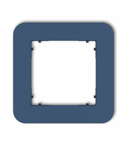 MINI Ramka uniwersalna pojedyncza zaokrąglona z tworzywa, navy blue Karlik 64MRTZ-1