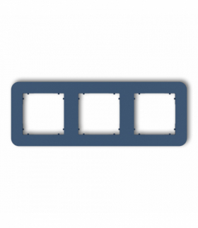 MINI Ramka uniwersalna potrójna zaokrąglona z tworzywa, navy blue Karlik 64MRTZ-3