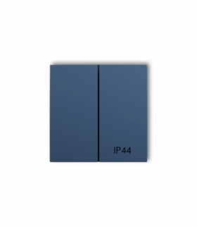 ICON, MINI Klawisze podwójne do łączników IP 44 ICON, MINI (komplet dwóch sztuk), navy blue Karlik 64MKLH-2