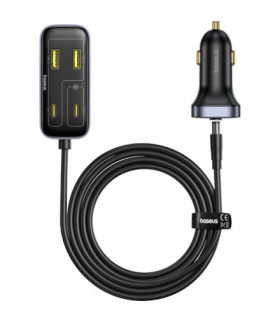 Ładowarka samochodowa Baseus BackseatPal L1 3U+3C 110W Czarny TFO BRA014388