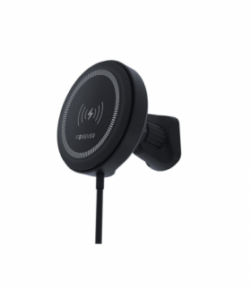 Forever uchwyt samochodowy do kratki MACH-300 magnetyczny z ładowaniem bezprzewodowym czarny Qi2 15W TFO GSM185795