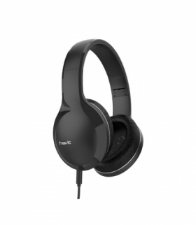 Słuchawki przewodowe HAVIT H100d nauszne czarne TFO GSM115593