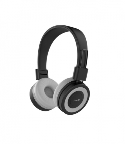 Słuchawki przewodowe HAVIT HV-H2218d nauszne z mikrofonem czarno-szare TFO GSM115588