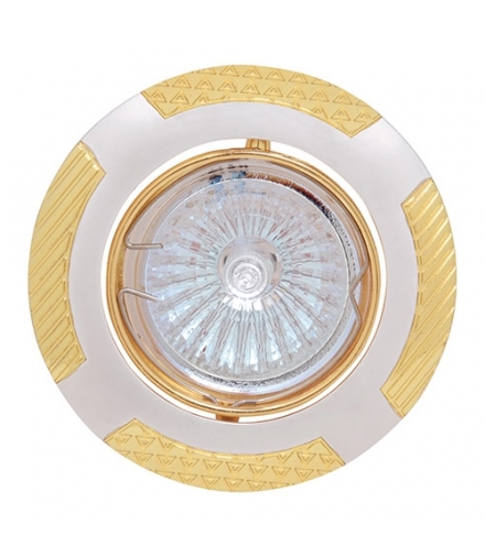 Sufitowa oprawa punktowa LEYLAK HL797 PEARL SILVER/GOLDEN IDEUS 01325