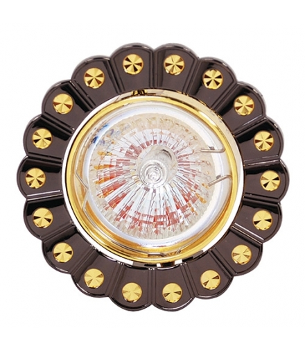 Sufitowa oprawa punktowa PAPATYA HL759 TITANIUM BLACK/GOLDEN IDEUS 01249