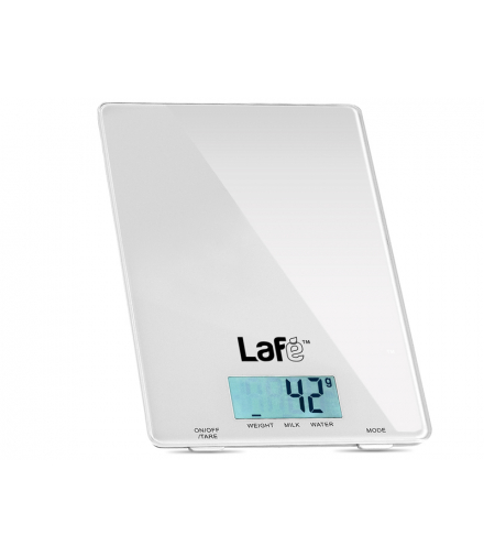 Waga kuchenna 22x15cm, od 5g do 5 kg a z dokładnością 1g, LAFE WKS001.5 biała