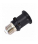 Adapter rozgałęźnik żarówki E27 (złodziejka) czarny HQ LAMEX LXAC57