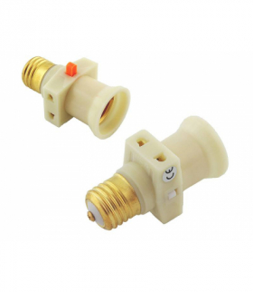 Adapter rozgałęźnik żarówki E27 (złodziejka) biała LAMEX LXL308