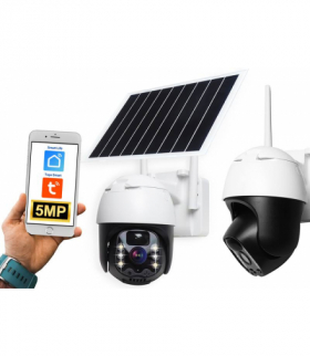 VISION KAMERA OBROTOWA ZEWNĘTRZNA LTC SOLARNA 4G GSM 3Mpix IP66 PTZ Wifi IP BAT.12000mAh DC 5V Typ-C 320* App Tuya iOS/ANDROID LTC LXKAM41